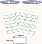 STARLIBOO Removable Labels, Removable Colored Labels Stickers, Self-Adhesive - Image 3