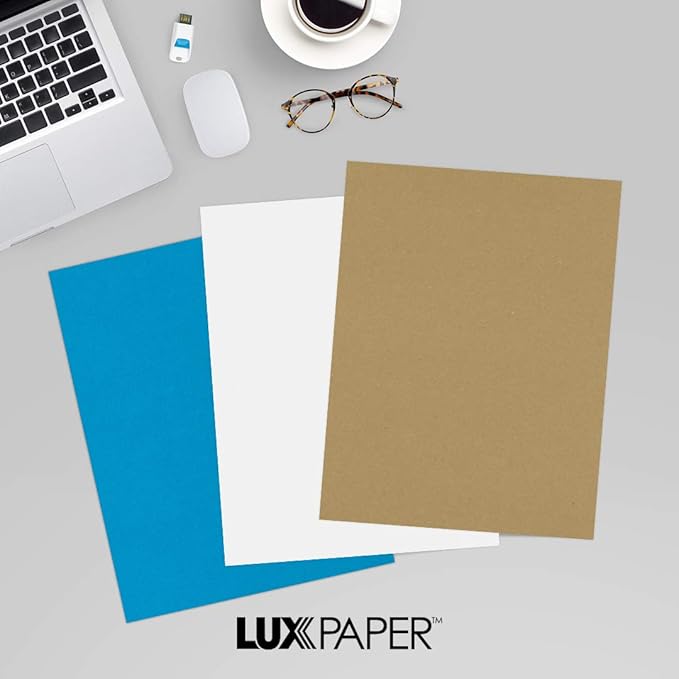 LUXPaper 8.5" x 11" Paper | Letter Size | Grocery Bag Brown | 70lb. Text | 250 - Image 9