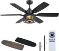 hounberi 52 inch farmhouse ceiling fan with light, main product view