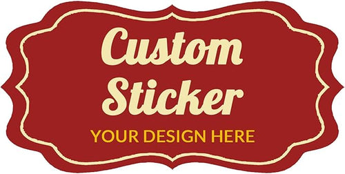 100-500 Pcs Custom Stickers Personalized Labels by Bemumley