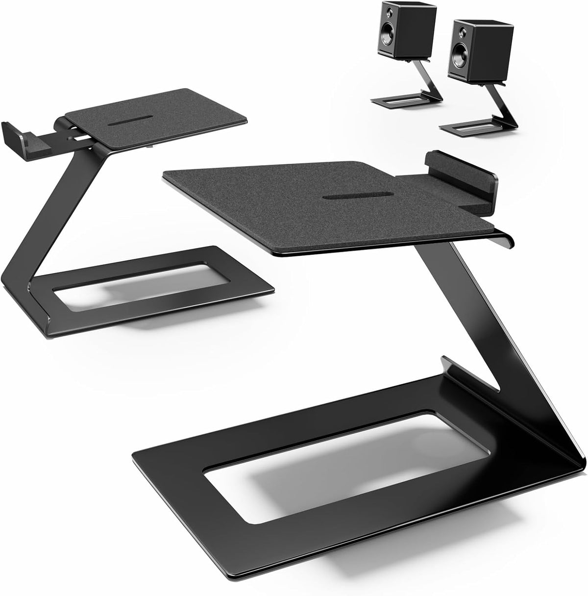 Desk Speaker Stands for Most Bookshelf Speakers, Depth Up to 7.71in, 1 Pair