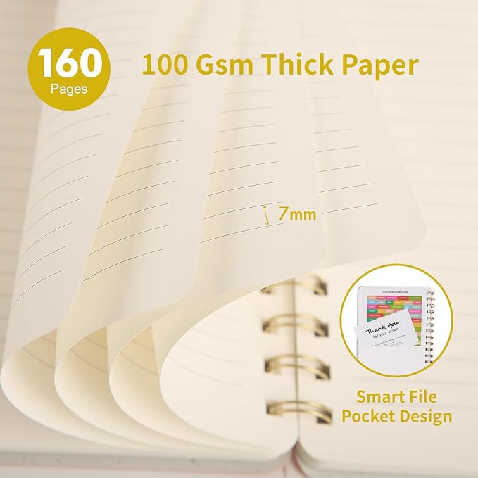 Oneirom Spiral Notebook-6.10" x 8.19" College Ruled Journal - Image 3