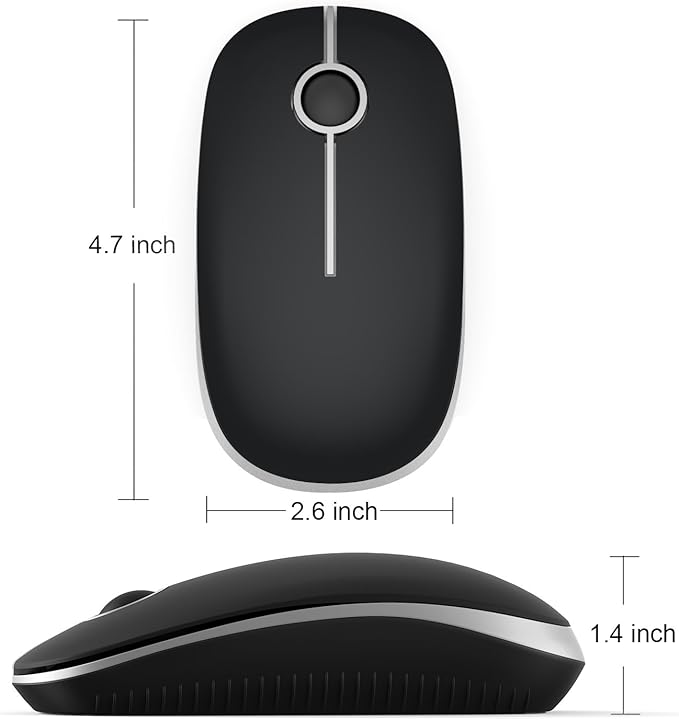 VssoPlor Wireless Mouse, 2.4G Slim Portable Computer Laptop Mouse - Image 5