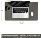 YSAGi Non-Slip Leather Desk Pad, Waterproof Laptop Computer Desk Keyboard Mat - Image 2