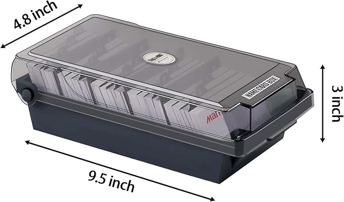 MyLifeUNIT Business Card Holder, 2.2" x 3.5" Index Card Organizer - Image 3