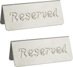 2 Pack Small Reserved Table Signs by MATIMASU