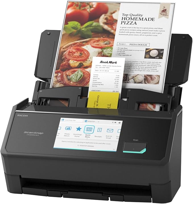 ScanSnap iX2500 Wireless or USB High-Speed Cloud Enabled Document, Photo & by ScanSnap