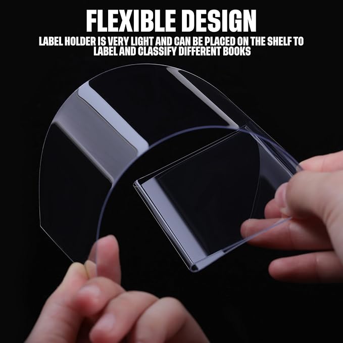 Containlol 50 Pcs Moveable Shelf Label Holders - Image 4
