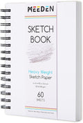 MEEDEN 6"x8" Sketchbook Paper Pad: 122lb/180gsm Spiral Bound Art Sketch Book by MEEDEN
