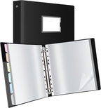 Uquelic 50-Pocket Binder with Plastic Sleeves, High-Capacity Document Organizer by Uquelic