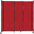 Versare Straightwall Sliding Portable Wall Partition | Freestanding Office by VERSARE
