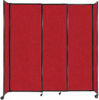 Versare Straightwall Sliding Portable Wall Partition | Freestanding Office by VERSARE