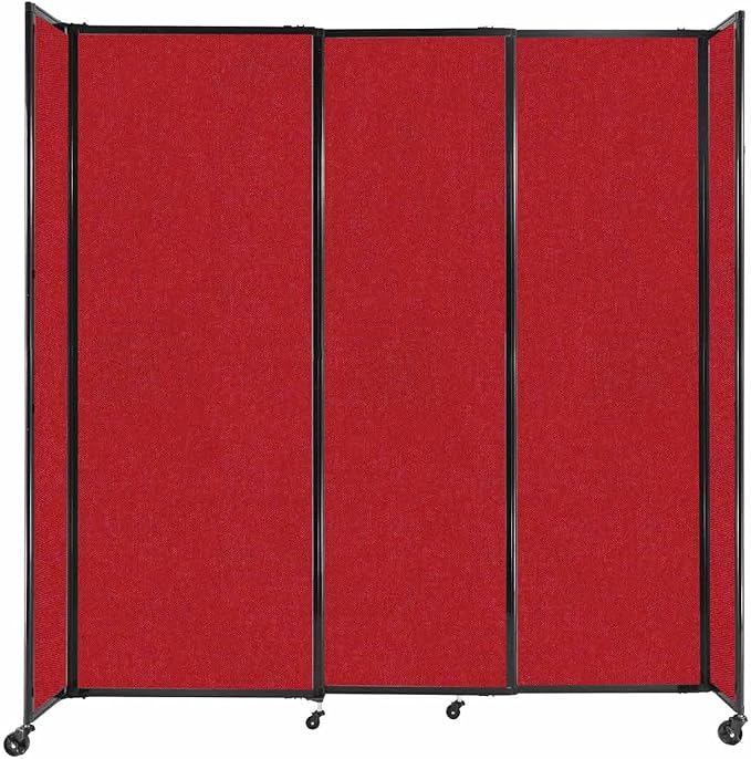 Versare Straightwall Sliding Portable Wall Partition | Freestanding Office by VERSARE