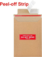 Neehows 100 Pack 5x6.9" Rigid Mailers Cardboard Envelopes, 400GSM Kraft Photo - Image 5