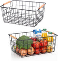 HDYOUDO Metal Black Wire Basket, Food Storage Organizer by HDYOUDO