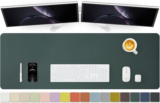 Large Desk Mat - 47.2"x 17" Non-Slip PU Desk Pad by HOMIEAZICOZI