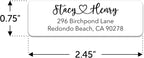 Personalized Return Address Labels - Custom Address Stickers on Sheets for Wedding Invitations (100-1000 Labels)