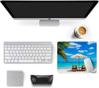 Auhoahsil Mouse Pad, 12 x 10 in Beach Theme Computer Mouse Pad - Image 3