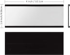 LLPT Magnetic Label Holder 4” x 1.6” 50 Packs C Channel 300g White Paper Cards - Image 3