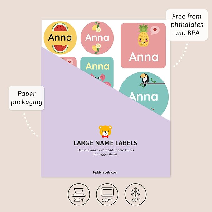 Large Name Labels for Kids - Image 3