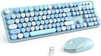 MOFII Wireless Keyboard and Mouse Combo, Retro Keyboard
