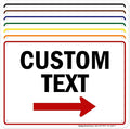 Custom Arrow, Custom Directional Sign, Right Arrow, 7x10 Inches, Rust Free .040 by MySignCenter