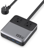 6-in-1 Charging Station USB C Power Strip by Kioson