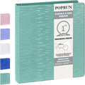 POPRUN 3 Ring Binder 1 Inch, Holds 175 Sheets of 8.5 x 11 Paper, Extra Durable by POPRUN