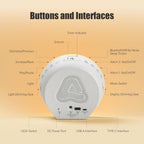 alarm clock sound machine sleeping, sunrise digital alarm, view 9