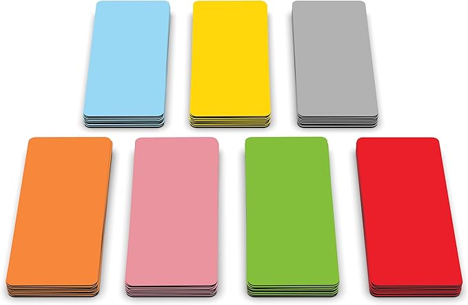 Attractivia Dry Erase Magnetic Labels 2.8 x 1.2 in, Solid Colors, Dry Erase by Attractivia