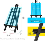 MEEDEN Small Tabletop Easel Stand: 16" x 12 Pack Pine Wood Table Top Display - Image 2