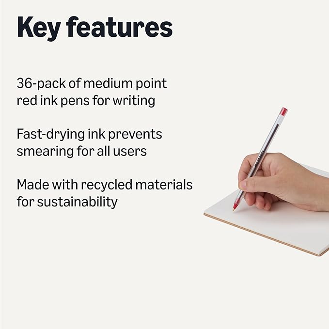 Amazon Basics Ballpoint Pens, 36 Pack - Image 2