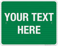 Personalized Custom Green Background Customize by SigoSigns