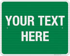 Personalized Custom Green Background Customize by SigoSigns