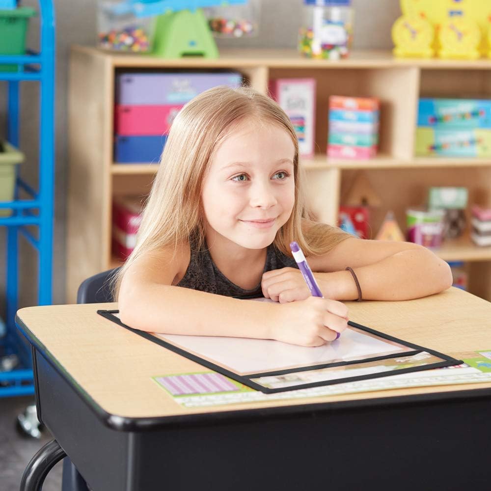 EAI Education SmartPAL® Dry-Erase Sleeves: Black - Set of 10