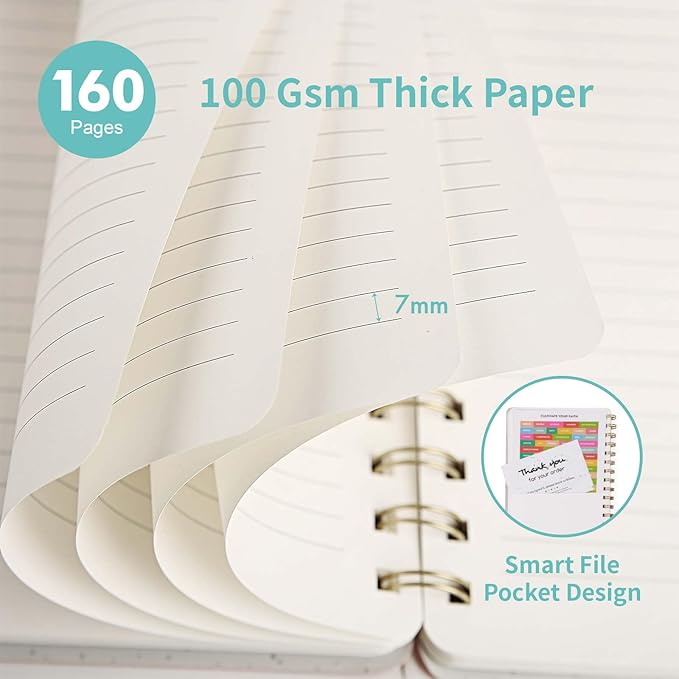 Spiral Notebook-5.75" x 8.125" College Ruled Journal - Image 3