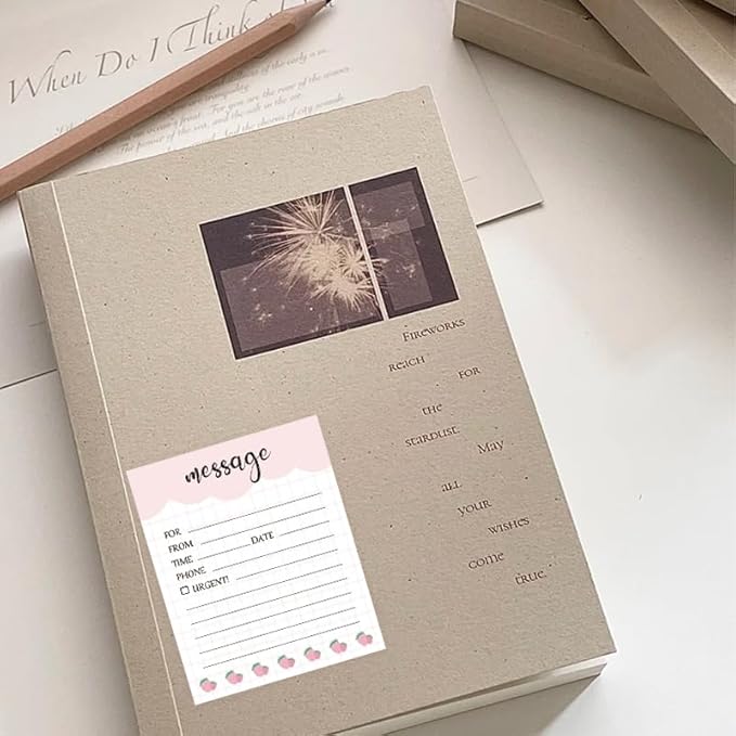 6 Pieces Telephone Message Sticky Notes Pads 4 x 5 Inch Self Adhesive Book Call - Image 4