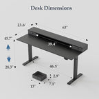 Klicelor 63 Inch Electric Standing Desk - Image 3