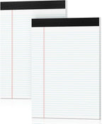 Legal Pads 8.5 x 11 White Note Pads 2 Pack by notepads