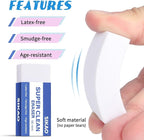 White Erasers, 6 Pack Block Pencil Erasers – Smudge-Free Latex-Free, Erasers - Image 3