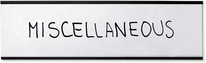 SmartSign Magnetic 'C' Channel Label Holders | 2.5" x 8" Pack of 10 - Image 5