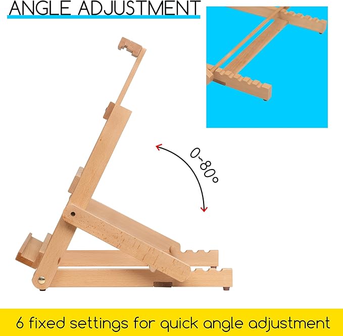 MEEDEN Heavy-Duty H-Frame Tabletop Easel: Adjustable Studio Desktop Easel - Image 3