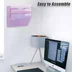 EASEPRES 3 Pocket Mesh Hanging Wall File Organizer, Wall Mounted Mail Paper - Image 6