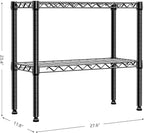 MZG 220 lbs 2 Tier Storage Rack Metal Wire Shelving Unit, Storage Standing - Image 3