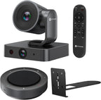 4K Conference Room Camera System, AI Auto-Tracking PTZ Camera 15x Zoom