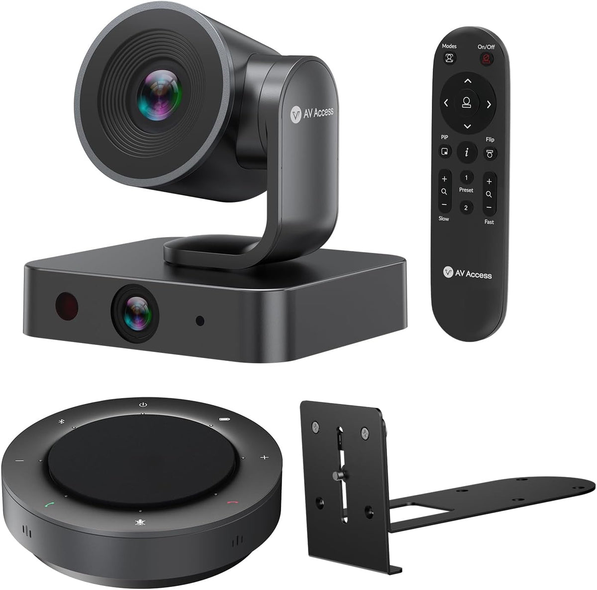 4K Conference Room Camera System, AI Auto-Tracking PTZ Camera 15x Zoom