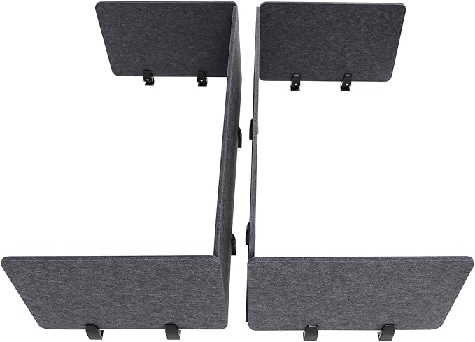 ReFocus Raw Clamp-On Acoustic Desk Divider Mounted Privacy Panel Set – Reduce - Image 7