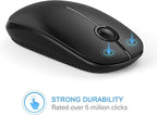 VssoPlor Wireless Mouse, 2.4G Slim Portable Computer Laptop Mouse - Image 2
