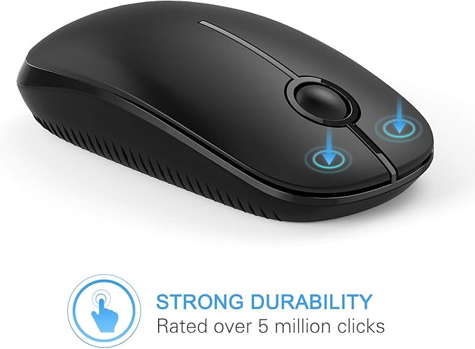 VssoPlor Wireless Mouse, 2.4G Slim Portable Computer Laptop Mouse - Image 2