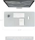 YSAGi Non-Slip Leather Desk Pad, Waterproof Laptop Computer Desk Keyboard Mat - Image 3